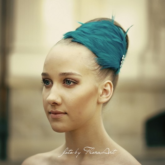 TURQUOISE ozdoba na włosy FloraArt