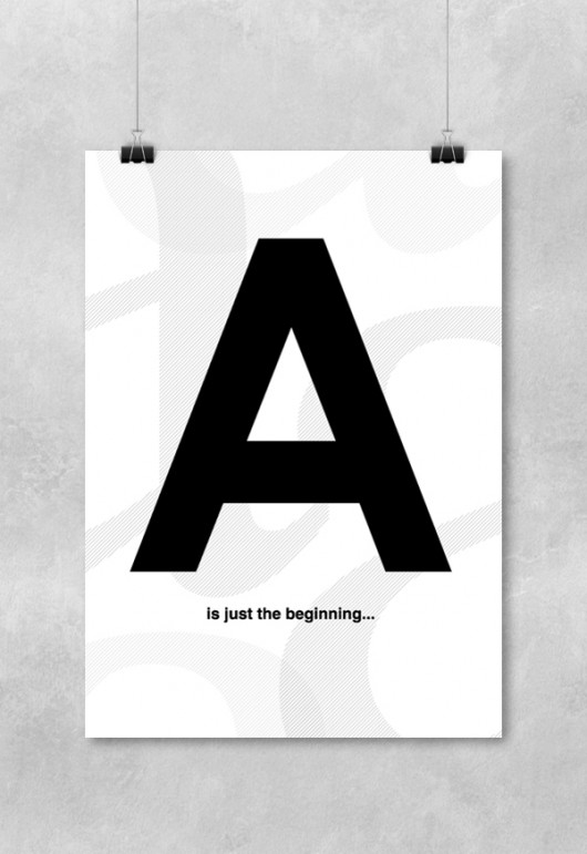 Plakat typograficzny A1 HUS