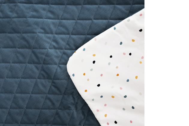 kocyki, kołderki, pościel dla dzieci Kocyk Tęczowe kropki - ZIELEŃ NEPALSKA