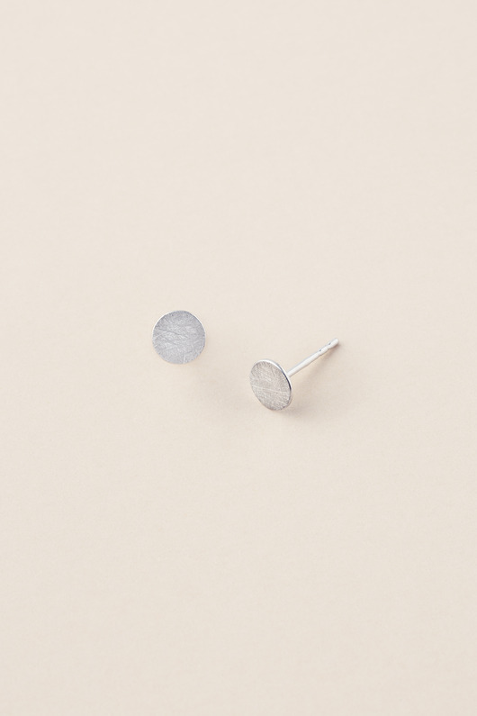 kolczyki pozłacane PEŁNIA mini / srebro