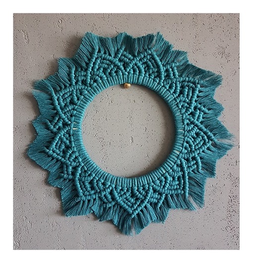 makramy Makrama Mandala Turkus boho decor