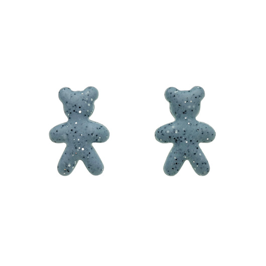kolczyki z masy plastycznej Kolczyki Granite teddy
