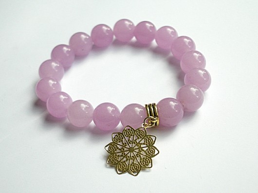 Lavender Rosette - bransoletka KiKa pracownia