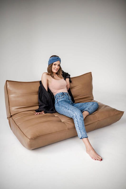 opaski do włosów Dusty Blue Velvet Turban - Opaska