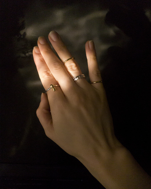 pierścionki srebrne Pierścionek Golden Drop