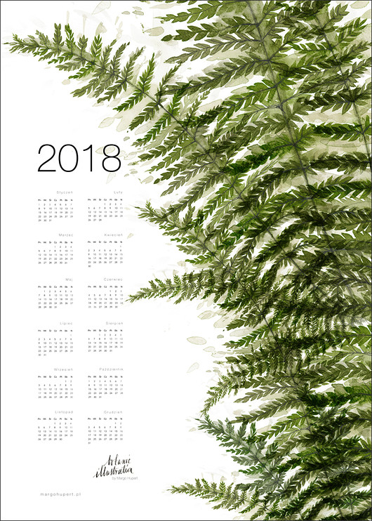 Kalendarz 2018 Margo Hupert