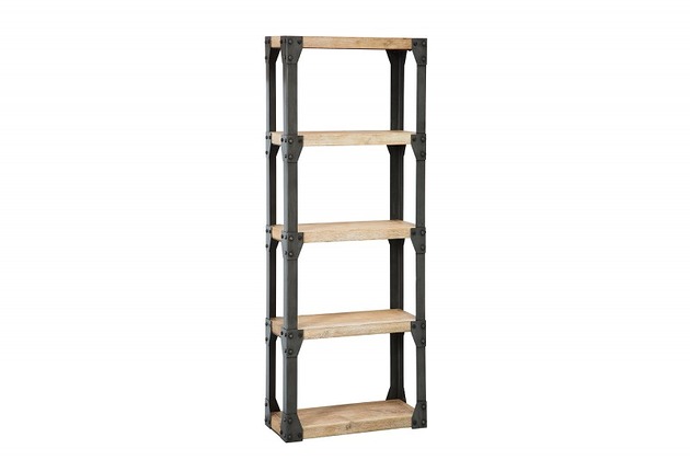 regały Regał Factory 180cm drewno i metal, loftowy