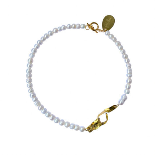 srebrne naszyjniki Capsule Pearls GOLD unisex