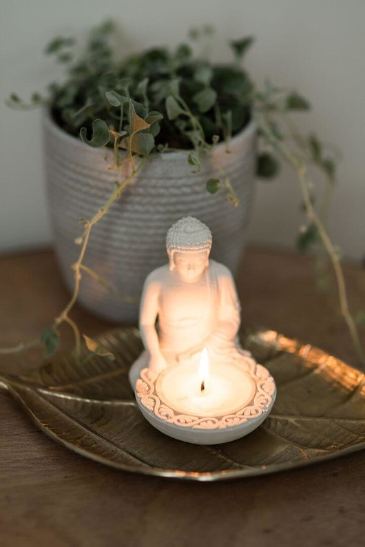 Świeca BUDDA ze świeczką różne kolory 200g sontelia