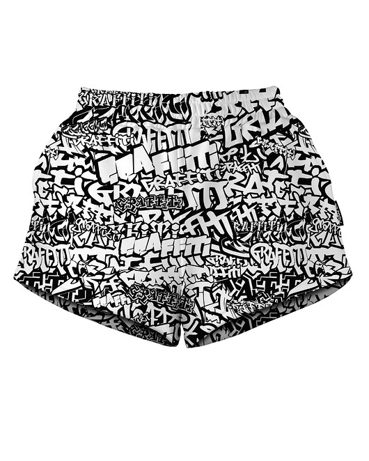 szorty damskie Shorty Spodenki Damskie DR.CROW Graffiti wb