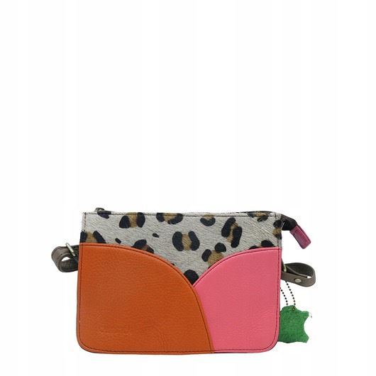 torby na ramię Torebka listonoszka modna damska dwustronna skórzana wzór OLIVKA