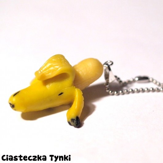 naszyjnik banan ciasteczkatynki