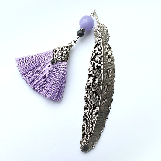 zakładki do książek Elegancka zakładka - chalcedon i onyks