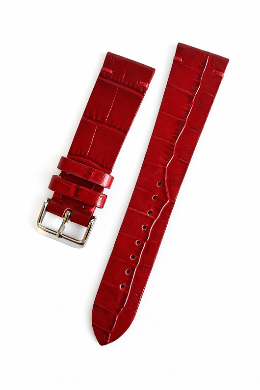 zegarki różne Pasek do zegarka  rozm: 20mm czerwony krok