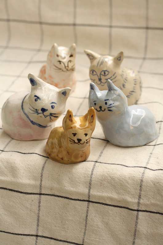 figurki i rzeźby Figurka kot. Ceramiczny kotek