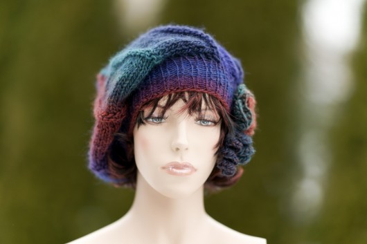Beret &quot; GRUNGE &quot; HERBE DESIGN