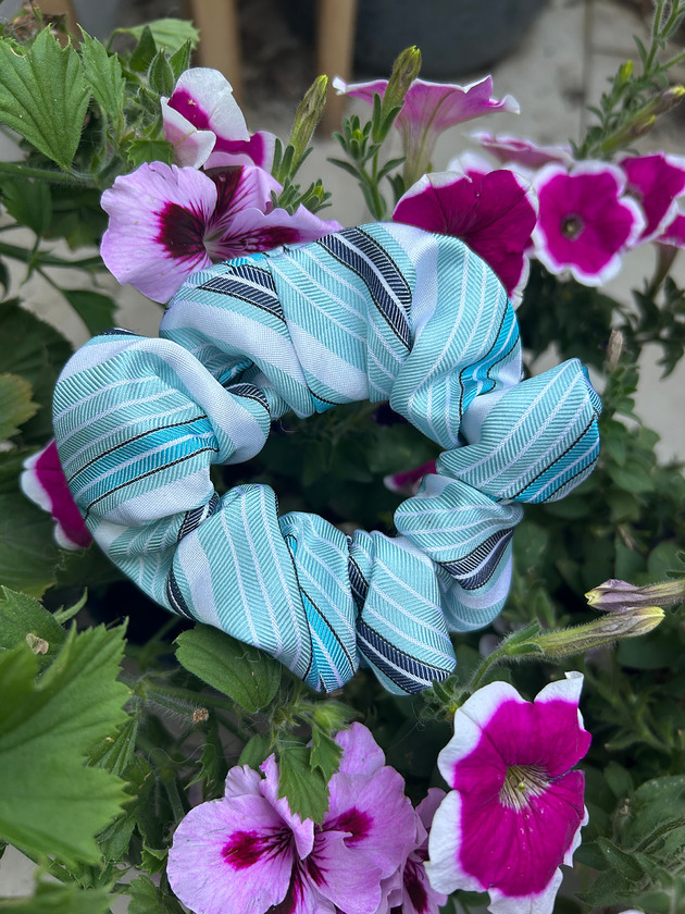 gumki do włosów Jedwabna gumka scrunchie z upcyclingu