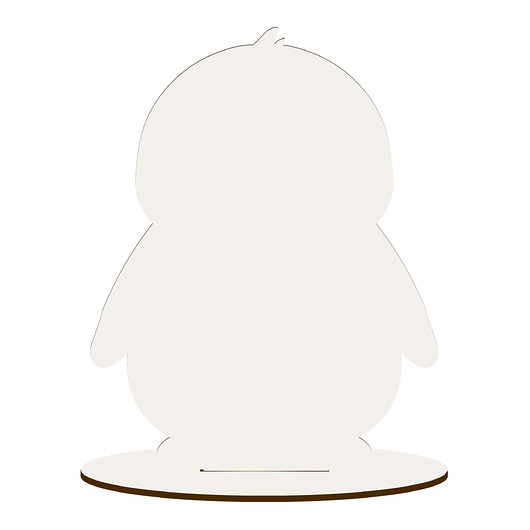 dekoracje świąteczne Drewniany Pingwin Dekor do Malowania Decoupage Figurka ze Sklejki Stojąca