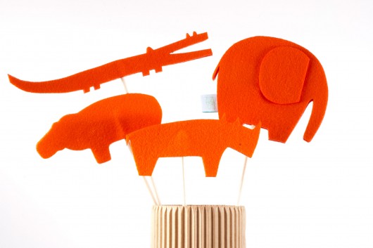 Kukiełki Zwierzęta sawanny -z filcu - 4 sztuki ZUZU TOYS