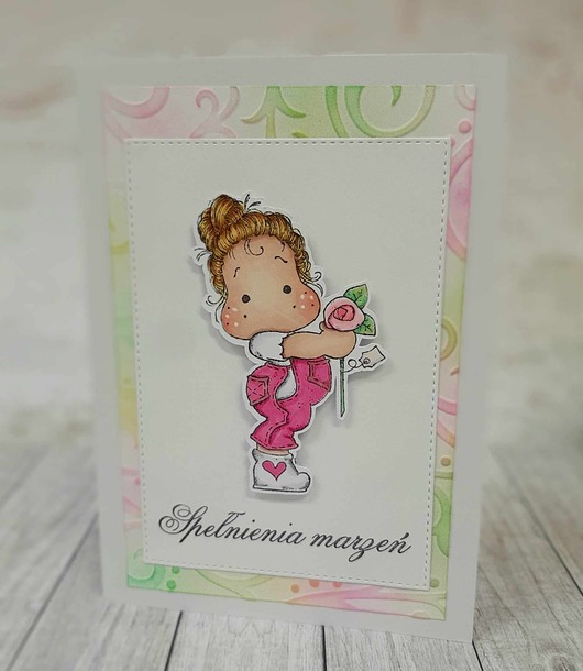 kartki scrapbooking Kartka okolicznościowa z Magnolią