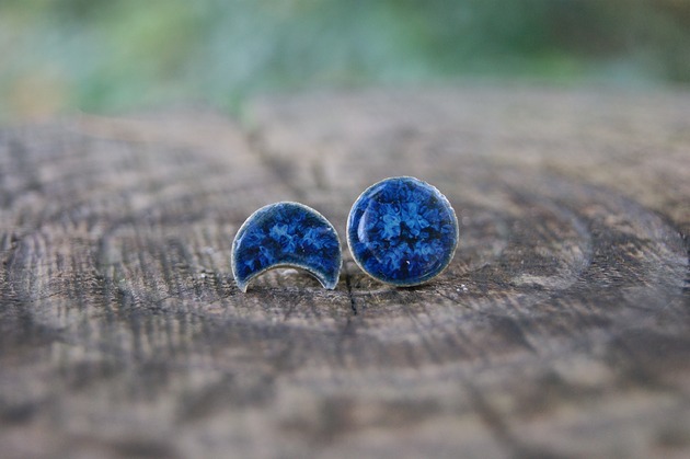 kolczyki ceramiczne Kolczyki ceramiczne Pełnia i Początek