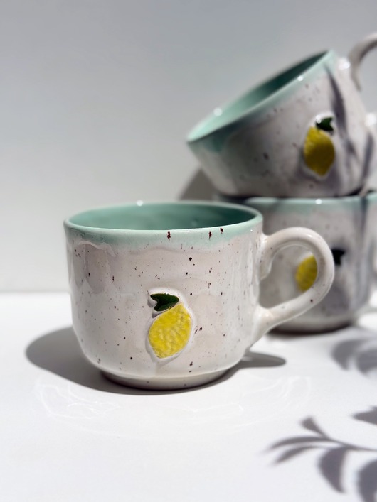 kubki Kubek ceramiczny cytrynka