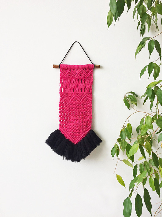 makramy Makrama PINK BALLET