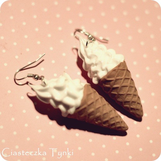 Kolczyki lody ciasteczkatynki