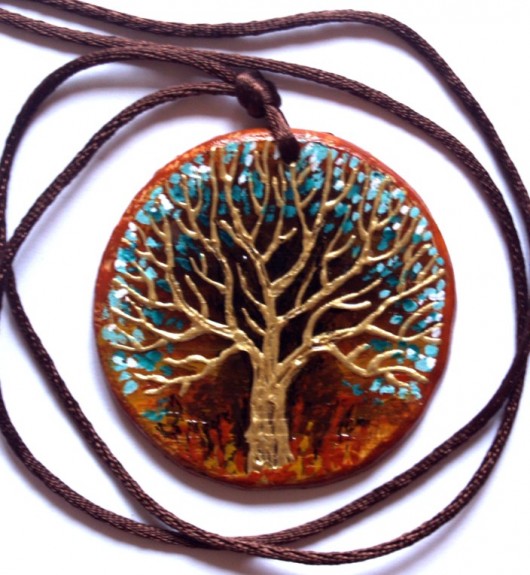 Gold tree abstrakcja