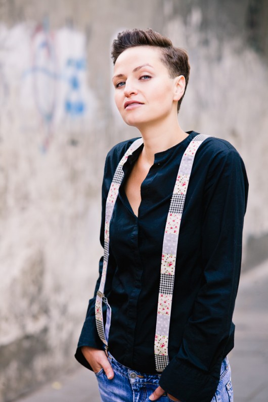 Szelki damskie patchwork i paseczki Baboshka