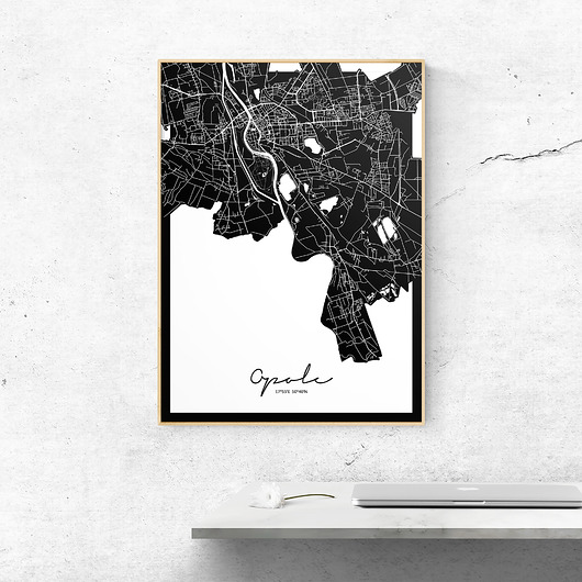 plakaty Plakat Opole mapa