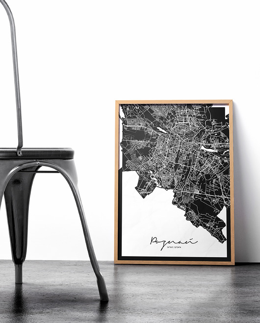 plakaty Plakat Poznań mapa