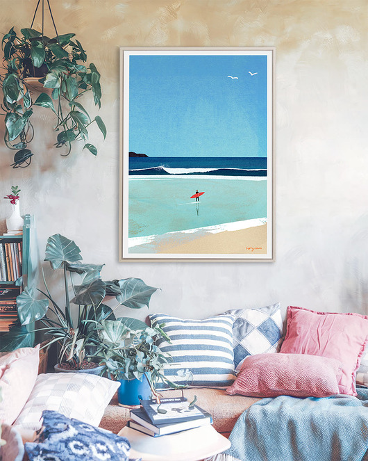plakaty Poranny surfing - plakat surferski