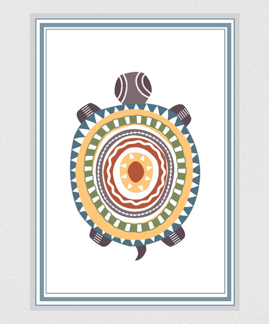 obrazy i plakaty do pokoju dziecięcego Plakat z żółwiem do pokoju dziecięcego