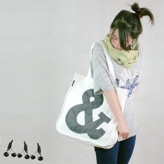 ::: SHOPPING BAG ampersand GREY ::: uniqo