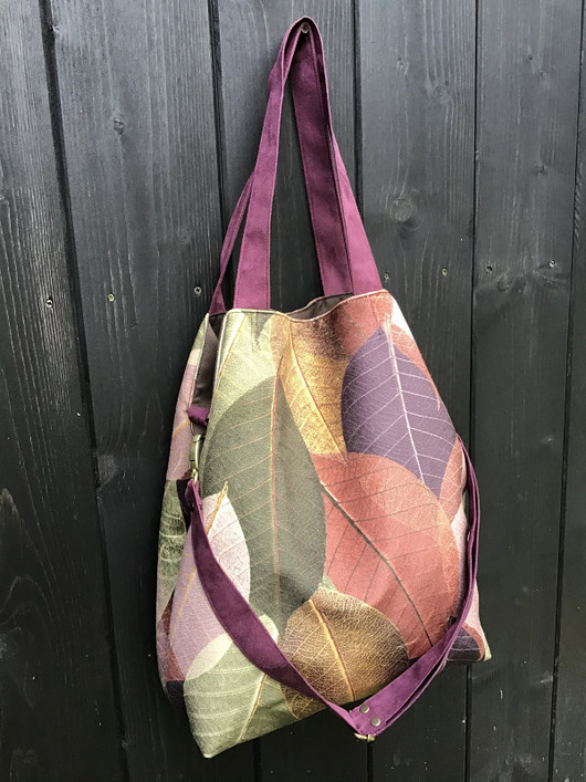 torby XXL Torba hobo XXL - print jesienne liście