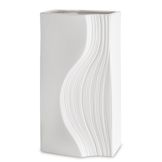 wazony Wazon porcelanowy 35x17x12 cm PRINCIPE biały