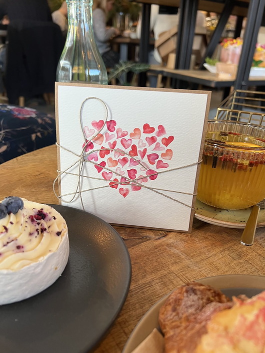 kartki scrapbooking Wyjątkowa ręcznie robiona kartka prezent na walentynki