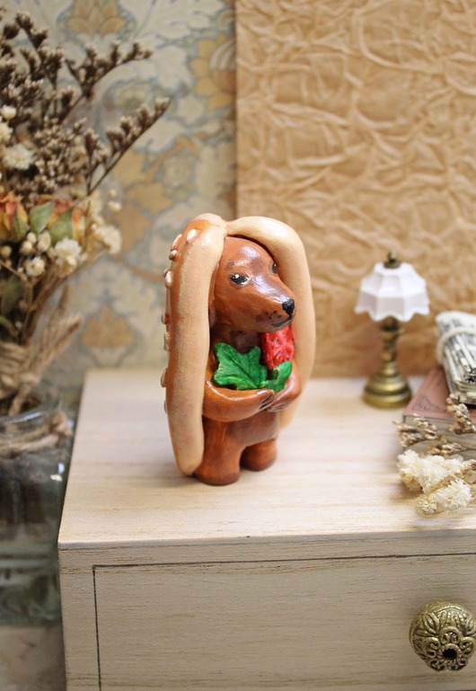 figurki i rzeźby Jamnik Hot dog