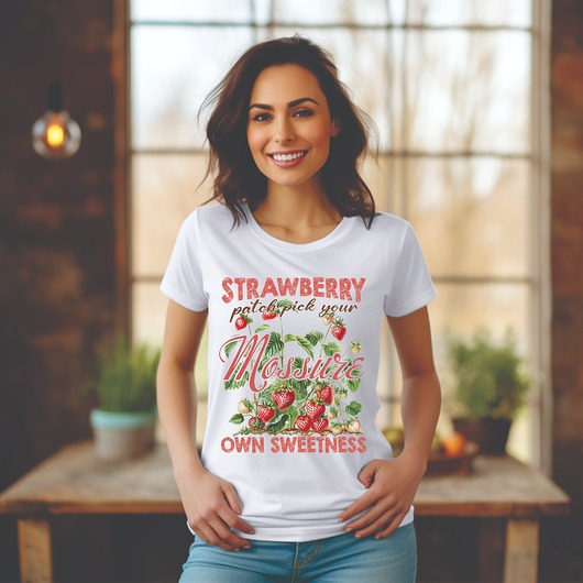t-shirt damskie Koszulka MOSSURE - Truskawkowy styl