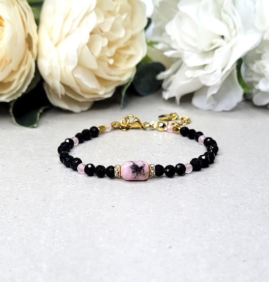 bransoletki z kamieni naturalnych Elegancka bransoletka z Turmalinem