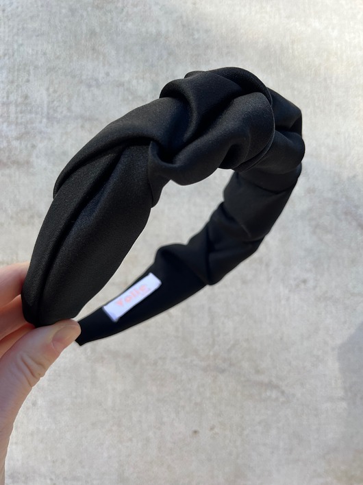 opaski do włosów Czarna opaska do włosów Falowanka Blackie