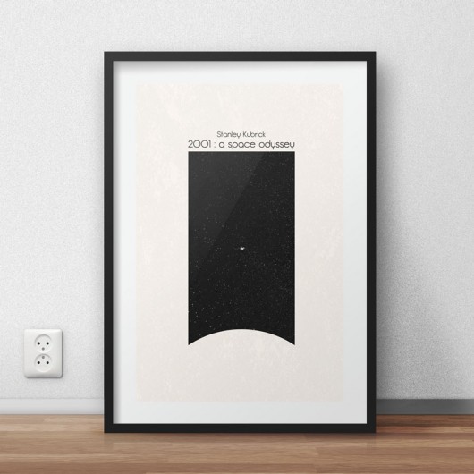 2001: A Space Odyssey - plakat minimalmill