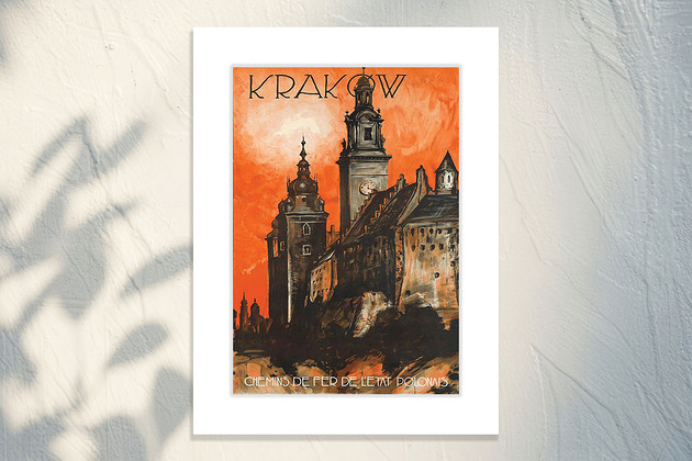 grafiki i ilustracje Druk z  passe-partout 