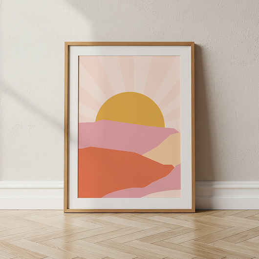 grafiki i ilustracje "Sunset"  plakat ilustracyjny