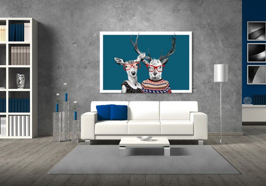 OBRAZ NA PŁÓTNIE -  120x80cm LOVE LUdesign gallery