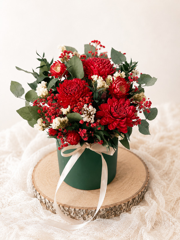 kwietniki Flowerbox kwiaty shola eukaliptus