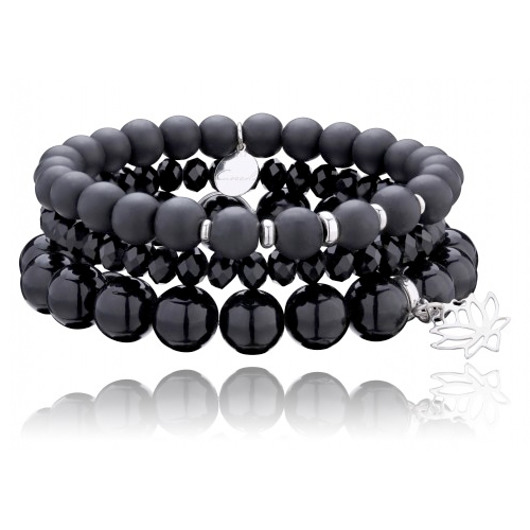 ZESTAW onyks + onyks - srebro 925 G04 Coccola JEWELLERY