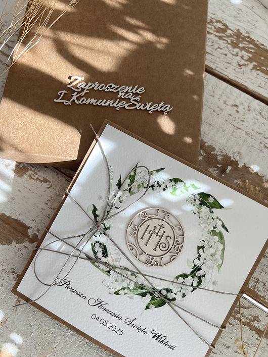 zaproszenia na komunię Najpiękniejsze zaproszenia handmade komunijne, na komunię dla chłopca, dziewc