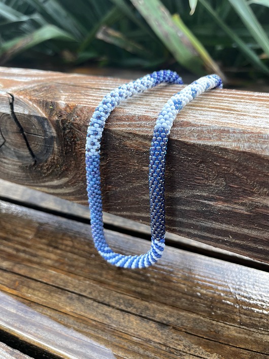 naszyjniki - inne Naszyjnik ze Szklanych Koralików